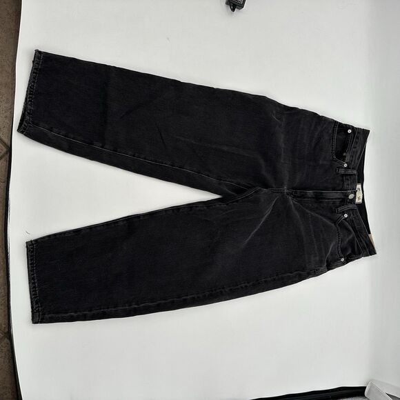 Madewell The Ballon  NWT‎ Wide Leg Jean Women's Sz 28  Pockets Black - Picture 9 of 16